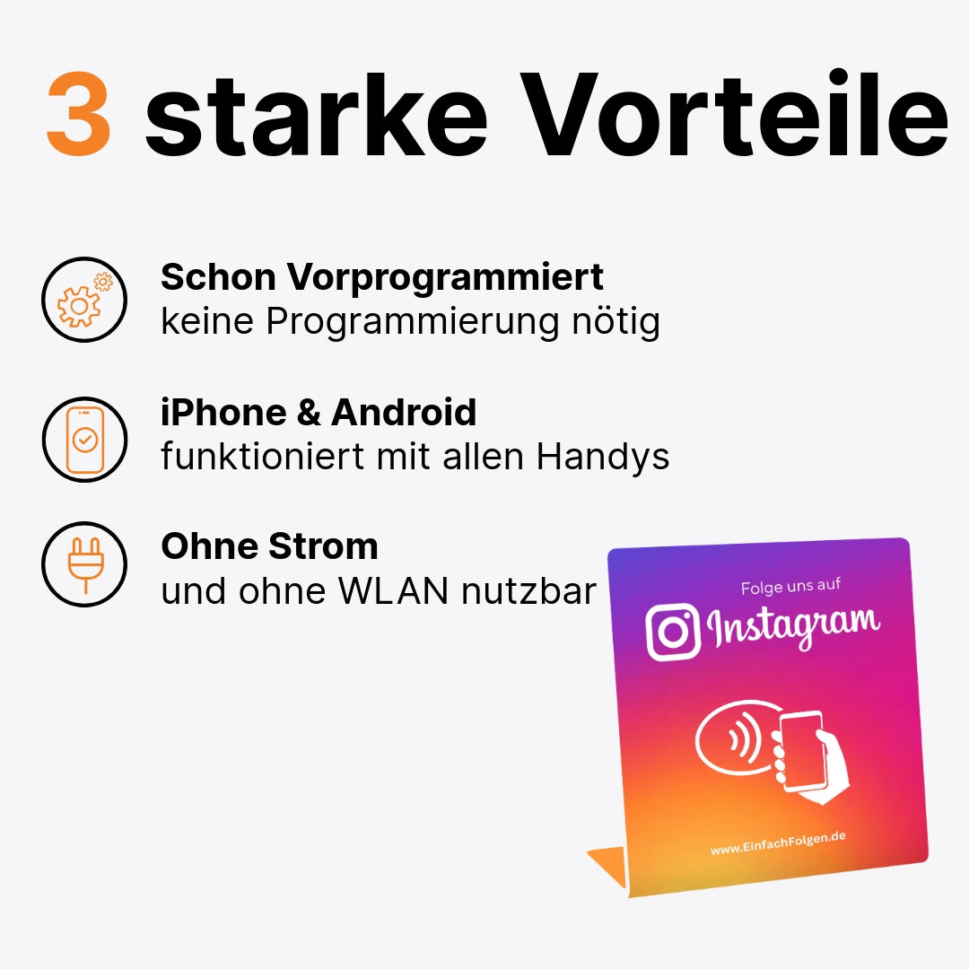 Instagram Aufsteller Pro - Follower in 3 Sekunden