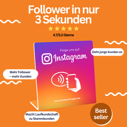 Instagram Aufsteller Pro - Follower in 3 Sekunden