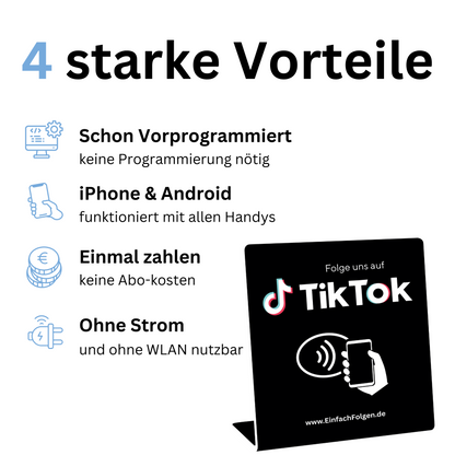 TikTok Aufsteller Pro - Follower in 3 Sekunden