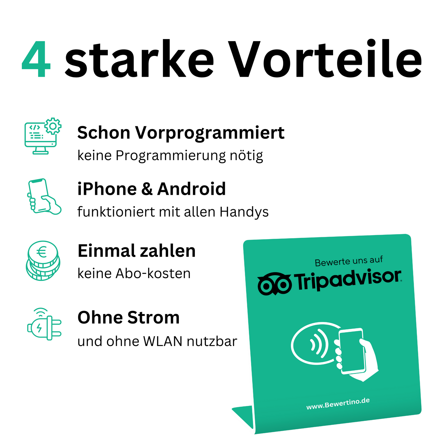 TripAdvisor Aufsteller Pro - Bewertungen in 3 Sekunden